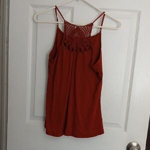 Women's Red Sleeveless Top